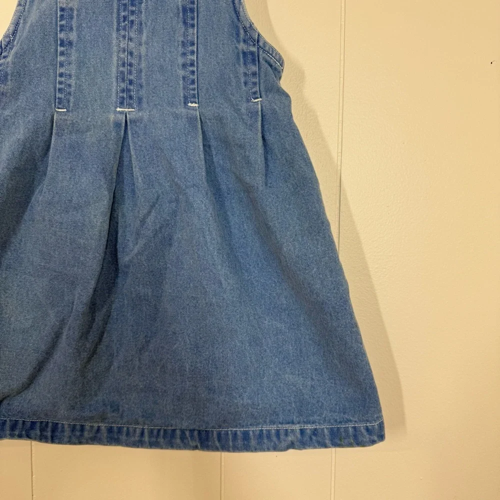 Cherokee Vintage Pleated Denim Overall Dress
